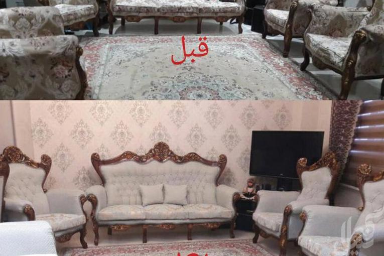تعمیر و تعویض پارچه انواع مبل در رشت